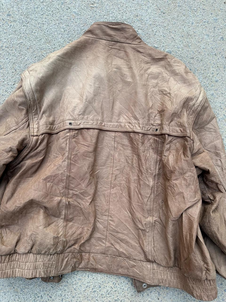 Marbet Sand Beige Leather Jacket