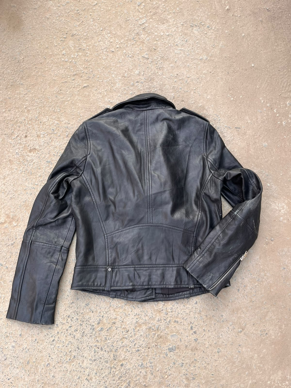 Classic Black Leather Biker Jacket